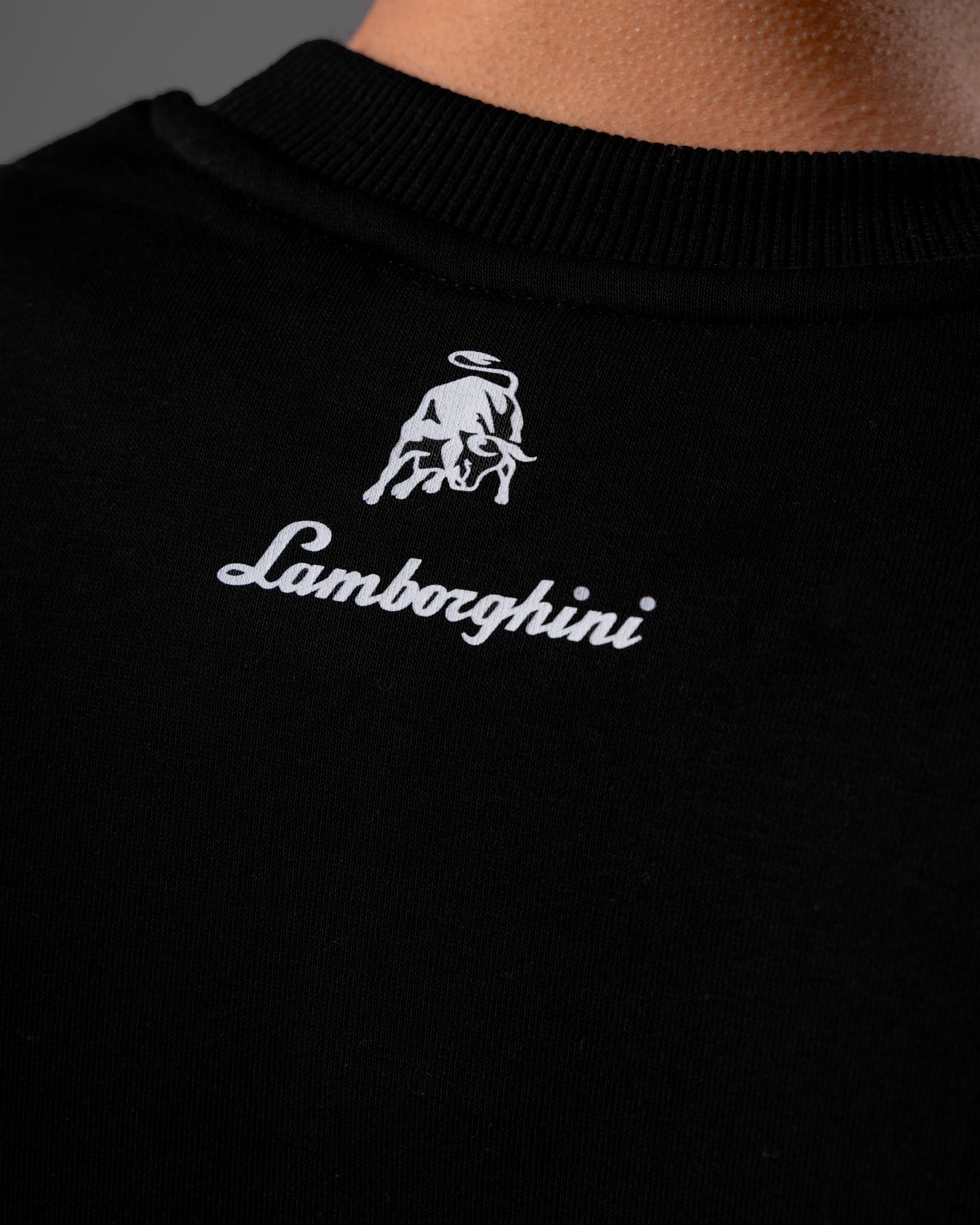 Jet-black Lamborghini Crewneck