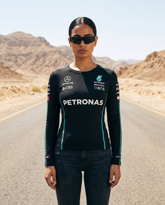 Newtral Mercedes-AMG Petronas women's longsleeve crop, front